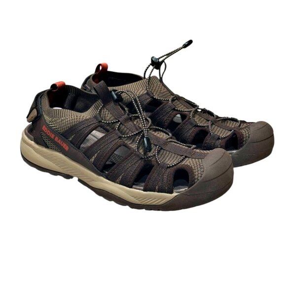 NEW Eddie Bauer Yesler Fisherman Sandals Mens 12M Brown Hiking Outdoor No Box main image 10